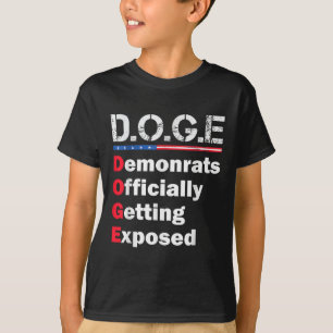 Demokrat exponeras officiellt, Trump 2025 T Shirt