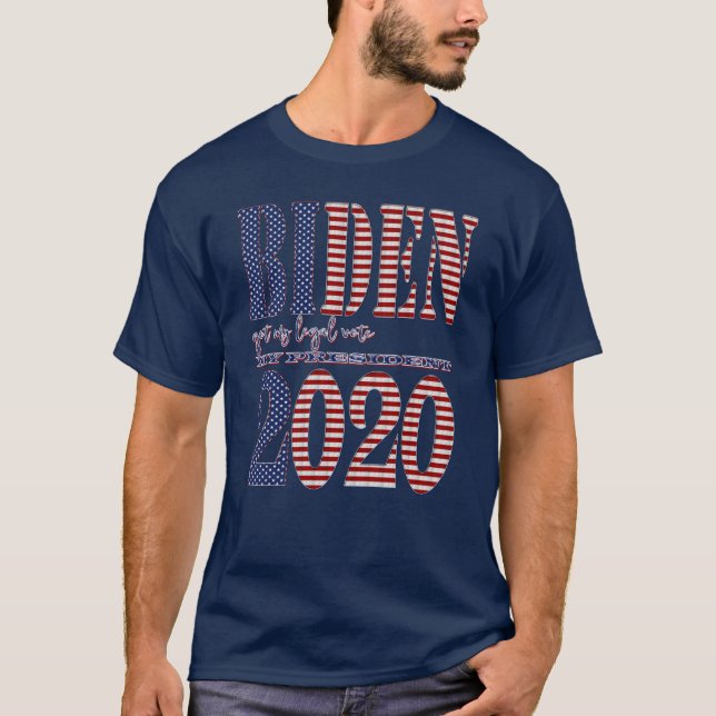 Demokrat Joe Biden 2020 har min röst Val T Shirt (Framsida)