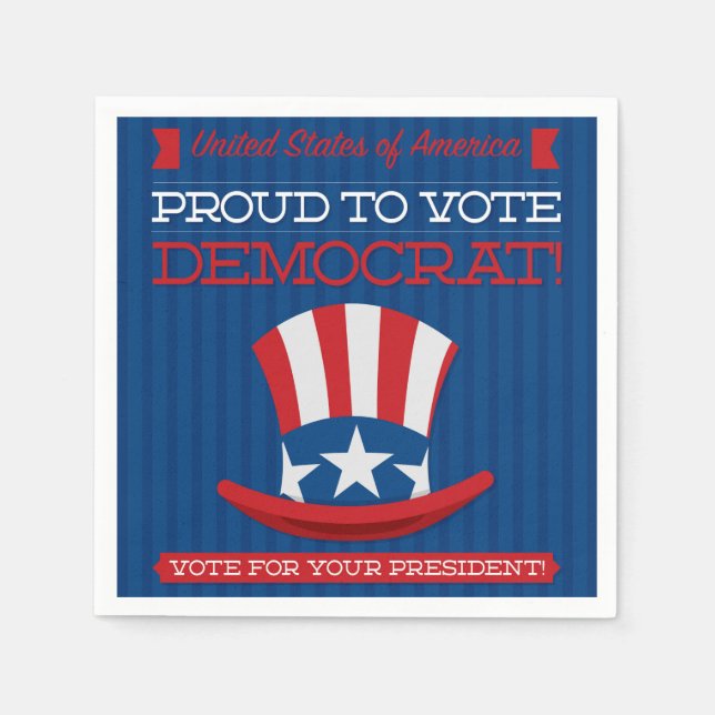 Demokrat Pappersservett (Framsidan)