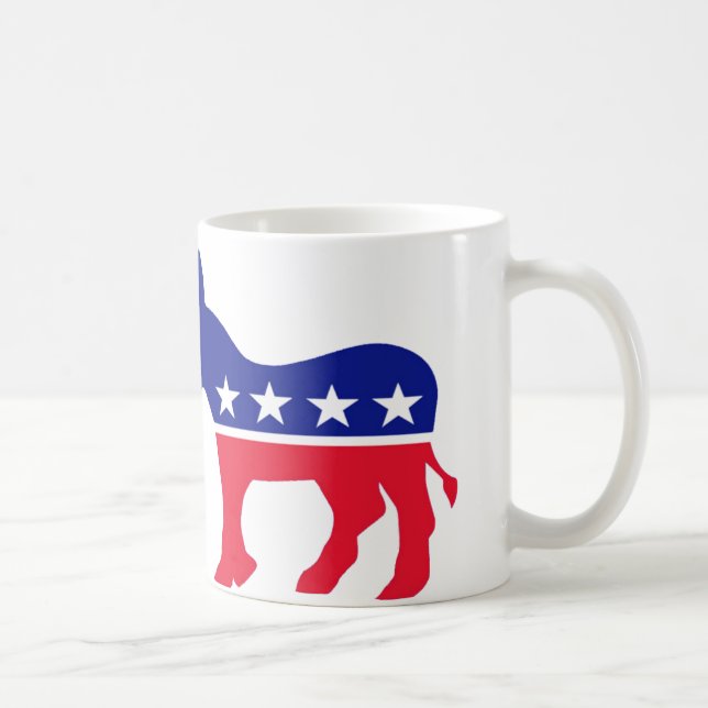 Demokrat Red, White & Blue DONKEY MUGG (Höger)