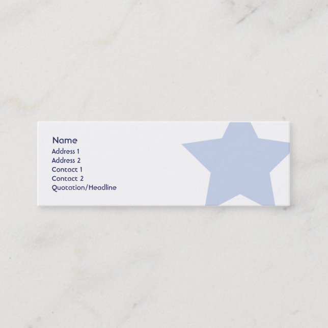 Demokrat - smala mini visitkort (Framsida)