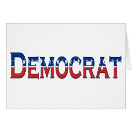 Demokrat Stars och stripes Logotyp Hälsningskort