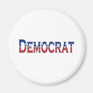 Demokrat Stars och stripes Logotyp Magnet