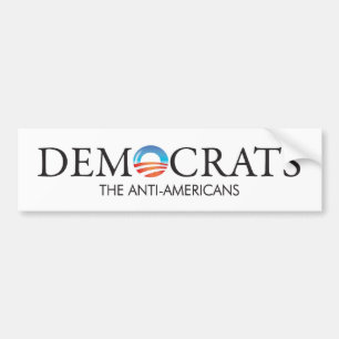DemokratAnti-Amerikaner Bildekal