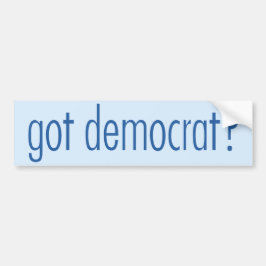 Demokratbildekal - hardemokrat? bildekal