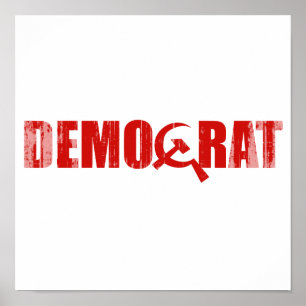 Demokrater är kommunisten Faded.png Poster