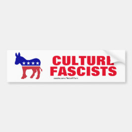 Demokrater är kulturfascister bildekal