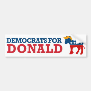 Demokrater för Donald -.png Bildekal