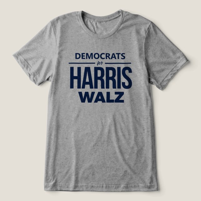Demokrater för Harris Walz T Shirt (Design Framsida)