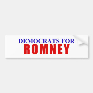 Demokrater för Romney Bildekal