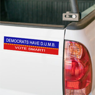 Demokrater har D.U.M.B. Bildekal