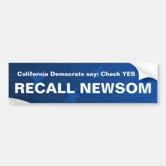 Demokrater säger ja till Recall Newsom Bildekal