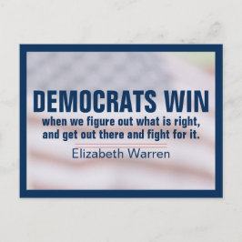 Demokrater vinner Figur ut Högerna i kampen för de Vykort
