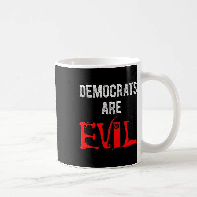Demokraterna är onda  kaffemugg (Höger)
