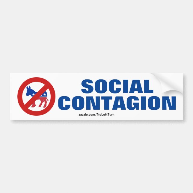 Demokraterna är Social-smittan Bildekal (Framsidan)