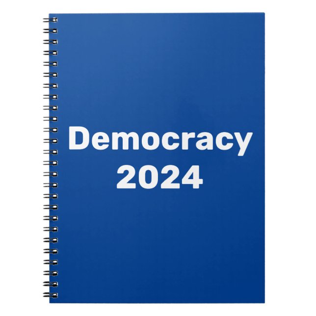 Demokrati 2024 Presidentval Anteckningsbok (Framsidan)