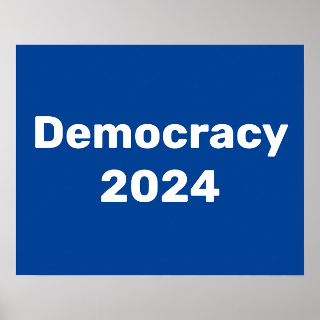 Demokrati 2024 Presidentval Poster (Framsidan)