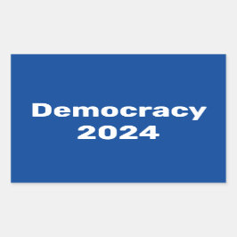 Demokrati 2024 Presidentval Rektangulärt Klistermärke