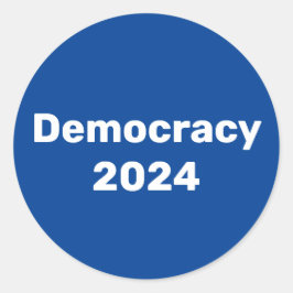 Demokrati 2024 Presidentval Runt Klistermärke