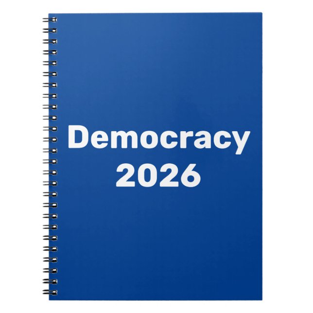Demokrati 2026 Halvtidsval Anteckningsbok (Framsidan)