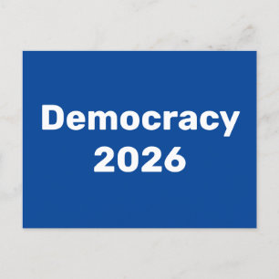 Demokrati 2026 Halvtidsval Vykort