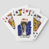 Demokrati A Challenge, Poster med Liberty's Torch