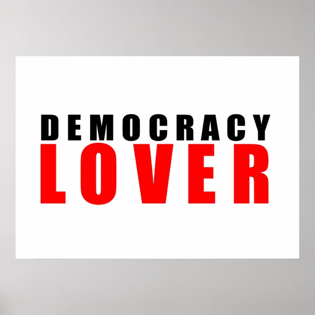 Demokrati älskare poster (Framsidan)