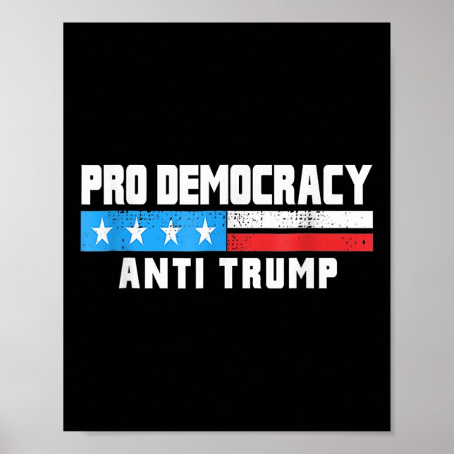 Demokrati - anti-trump 4:e juli Patriotic F Poster (Framsidan)