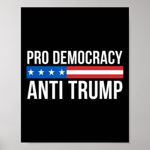 Demokrati - Antitrump - Poster