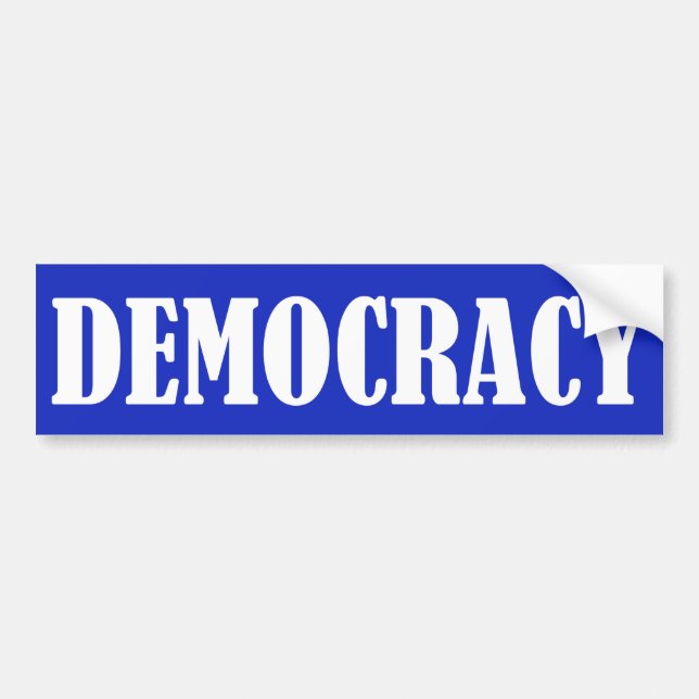 Demokrati Bildekal (Framsidan)