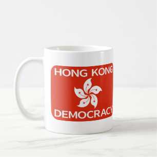 Demokrati Hongkong Flagga Kaffemugg