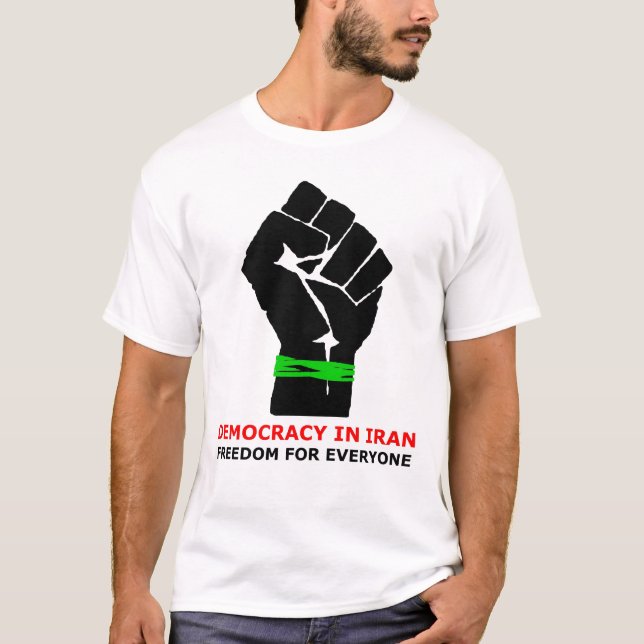 Demokrati i Iran Tee (Framsida)