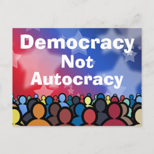 Demokrati Inte Autokrati Vykort