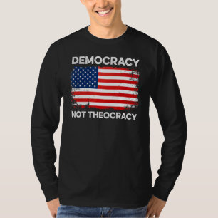 Demokrati, inte kyrkokonstitution för separation a t shirt