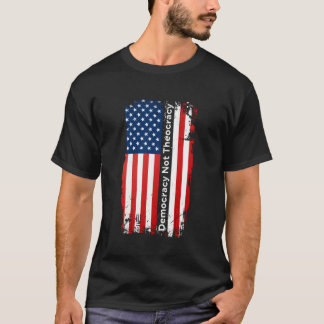 Demokrati Inte Teokrati Separation Kyrka Separerad T Shirt