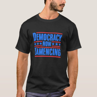 Demokrati Kamcing Kamala Harris First Female T Shirt