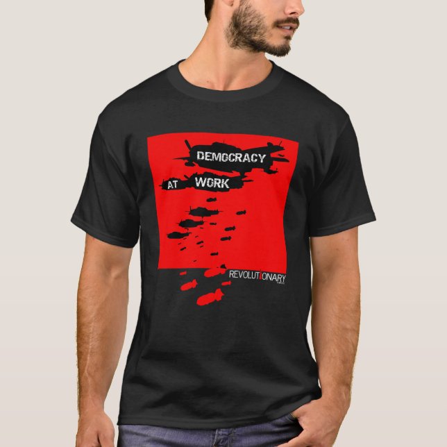 Demokrati på arbete t shirt (Framsida)