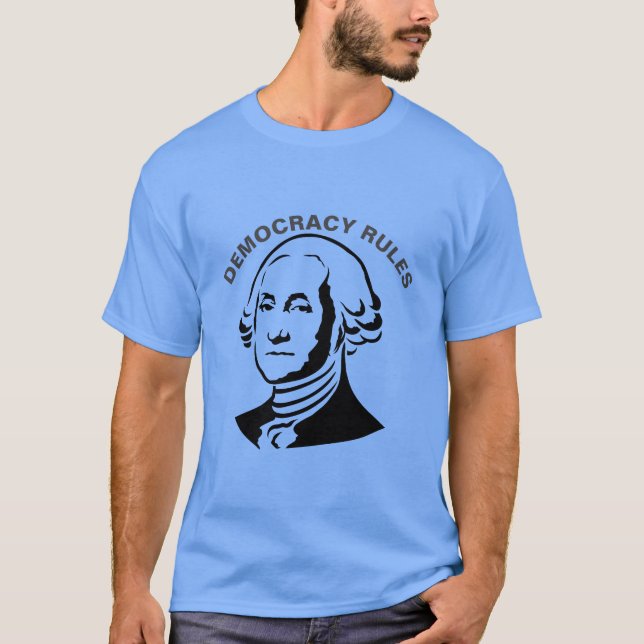 Demokrati Regeln, redigera text för att anpassa T Shirt (Framsida)
