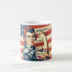 Demokrati/skydd mot kaffet Mugg