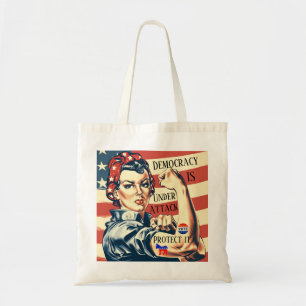 Demokrati/Skydda den mot tote-bag Tygkasse