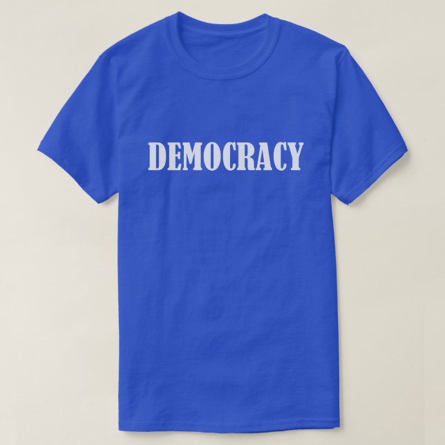 Demokrati T Shirt (Design framsida)