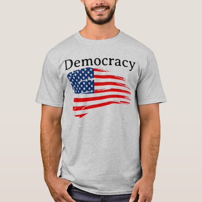 Demokrati  t shirt (Framsida)