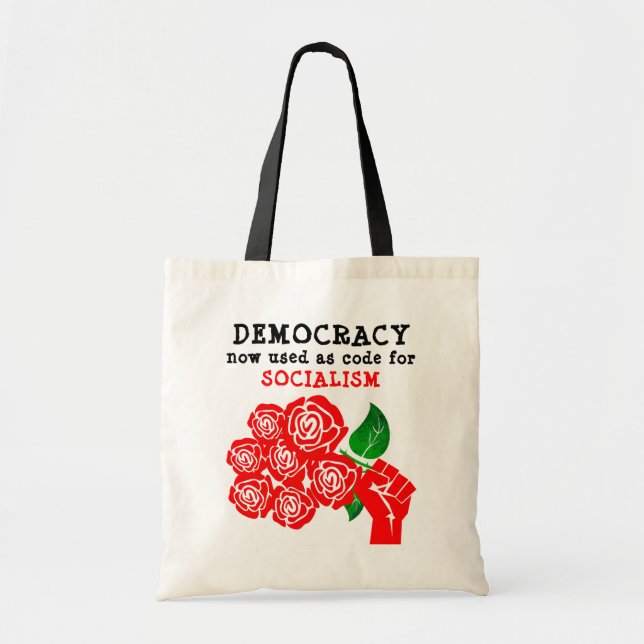 Demokrati tote tygkasse (Framsidan)