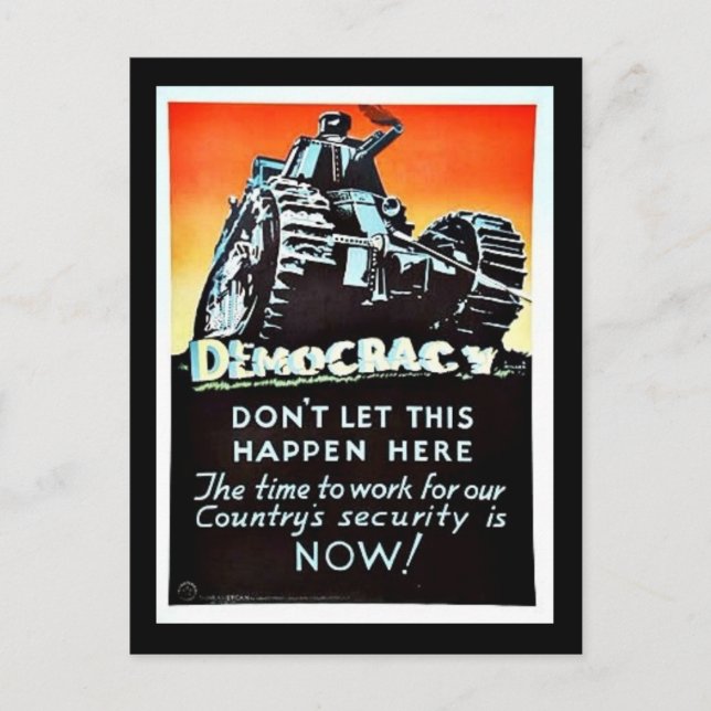 Demokrati Vykort (Framsida)