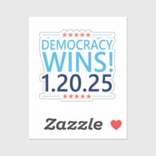Demokrati Wins Kamala Harris 1.20.25 Klistermärken