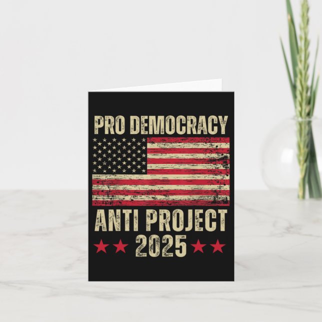 Demokratiantiprojekt 2025 Stoppa Project 2025 Anti Kort (Framsida)