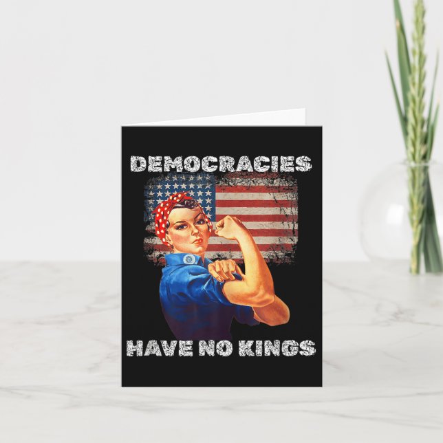 Demokratierna har ingen politisk demonstrationsdem kort (Framsida)