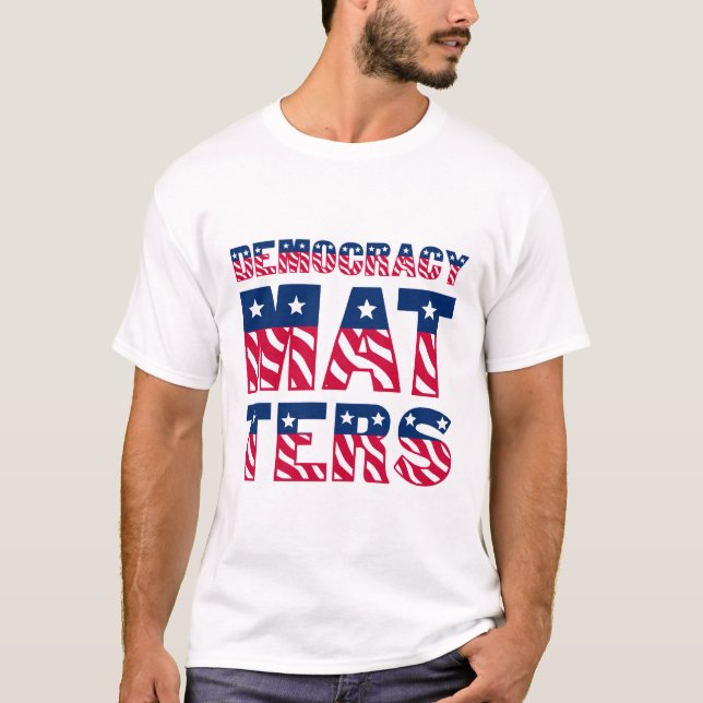 Demokratifrågor T Shirt (Framsida)
