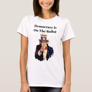 Demokratin är på tapeten 2026 t shirt