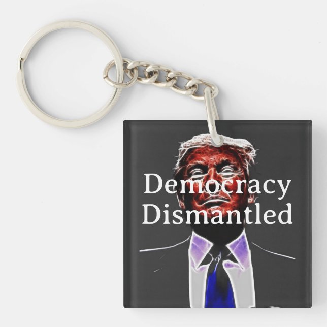 Demokratin demonterad nyckelring (Framsidan)